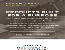 Tablet Screenshot of garudagears.com
